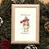 Christmas Quackers Christmas Card Cross Stitch Kit, Bothy Threads XMAS48