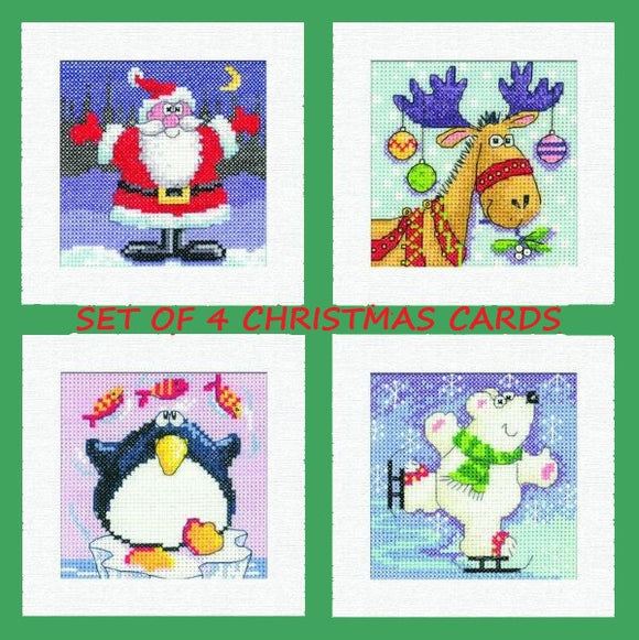 Christmas cottage pattern Mini cross stitch kits DIY winter scenery 14CT  11CT count canvas printing embroidery