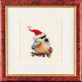 Christmas Chick Cross Stitch Kit, Heritage Crafts, Valerie Pfeiffer