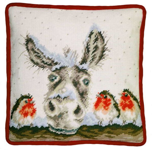 Christmas Donkey Tapestry Kit, Needlepoint Kit Bothy Threads THD39