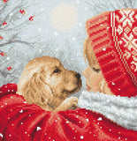 Christmas Hugs Cross Stitch Kit, LetiStitch L8019