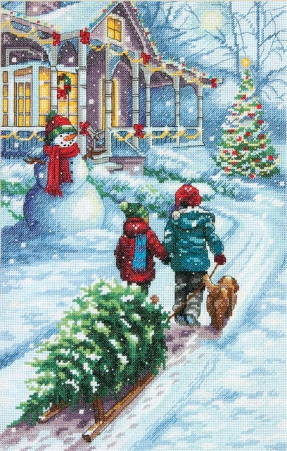 Christmas Tradition Cross Stitch Kit, Dimensions D70-08960