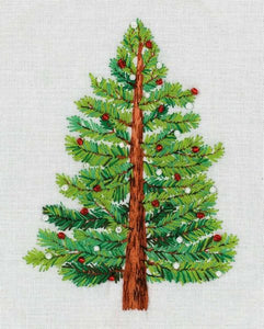 Christmas Tree Embroidery Kit, Panna JK-2190