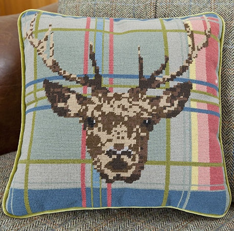 Tapestry Kit Highland Stag Tapestry Cushion, Cleopatra's Needle