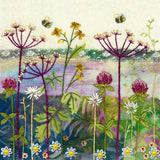Beaks and Bobbins Embroidery Kits, Purple Garden and Clover Meadow - PAIR