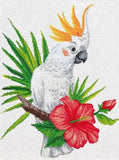 Cockatoo Call PRINTED Cross Stitch Kit, Needleart World N440-099