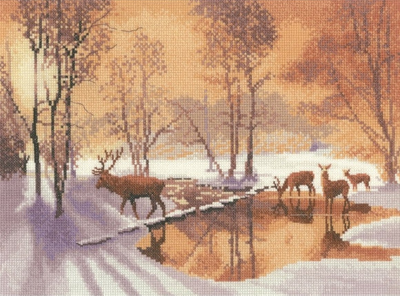 Stepping Stones Counted Cross Stitch Kit, John Clayton, Heritage Crafts