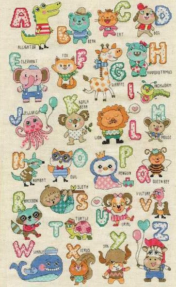 Cute Animals Cross Stitch Kit, Design Works 3269