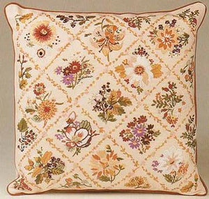 Embroidery Kit Autumn Flower Trellis, Design Perfection E163
