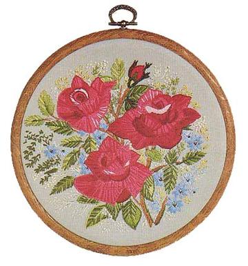 Embroidery Kit Roses, Design Perfection E136