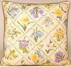 Embroidery Kit Spring Flower Trellis, Design Perfection E162