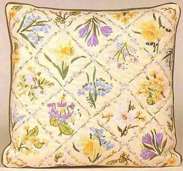 Embroidery Kit Spring Flower Trellis, Design Perfection E162