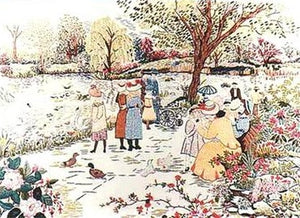 Embroidery Kit A Stroll in the Park, Design Perfection E172