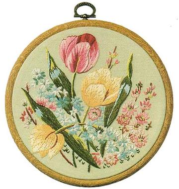 Embroidery Kit Tulips, Design Perfection E142