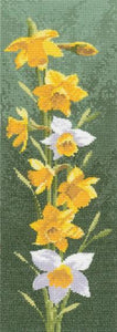 Daffodil Panel Cross Stitch Kit, Heritage Crafts - John Clayton JCDF469