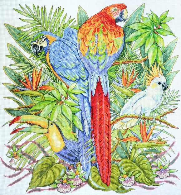 Birds of Paradise Cross Stitch Kit, Design Works 2775