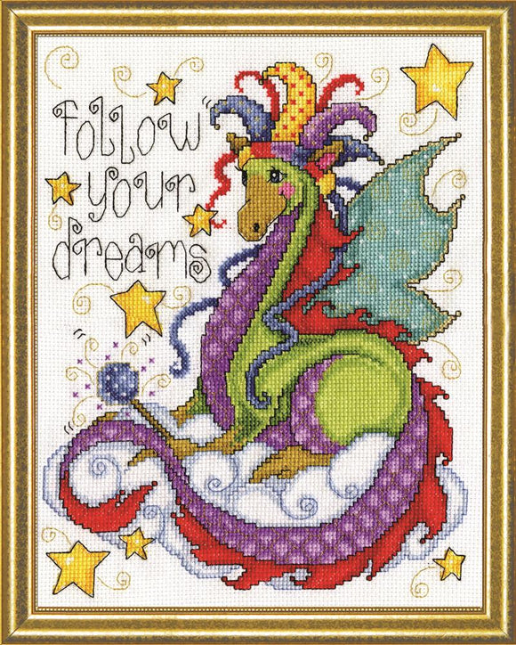 Cross Stitch Kit Dream Dragon, Counted Cross Stitch Kit 3231