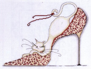 Leopard Shoe Cross Stitch Kit, Design Works 2553