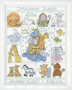 Noah's Animals Cross Stitch Kit, Design Works T21774