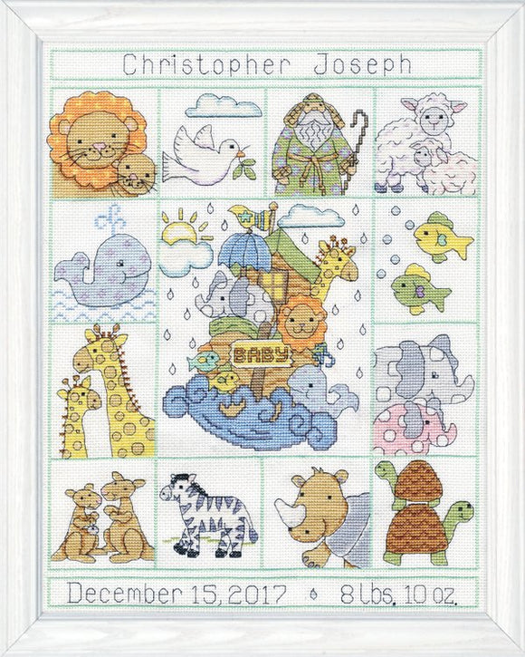 Noah's Animals Cross Stitch Kit, Design Works T21774