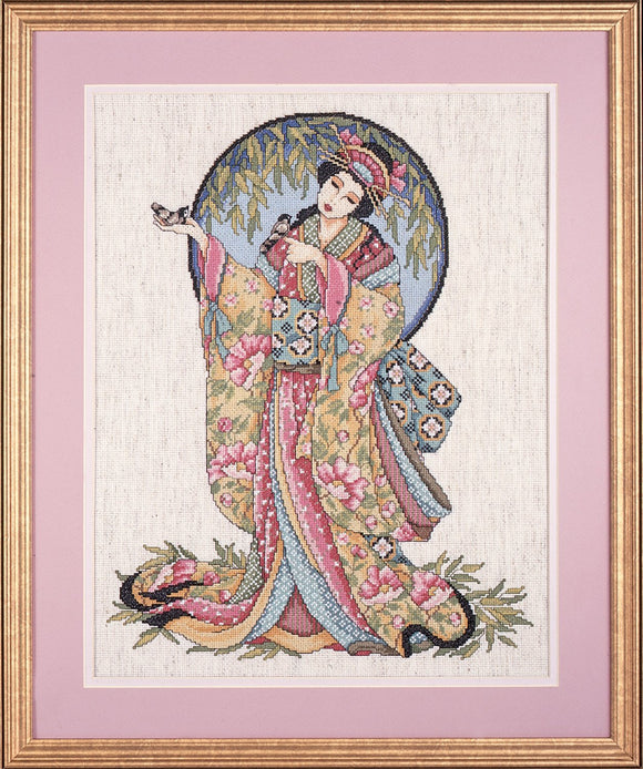 Oriental Grace Counted Cross Stitch Kit, Design Works 9890