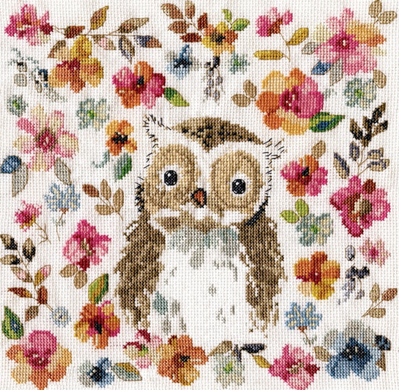 Owl Counted Cross Stitch Kit, Design Works 3274