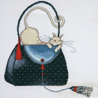 Polka Dot Bag Cross Stitch Kit, Design Works 2729