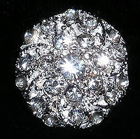 Diamante Button, Crystal Embellishment, Victoriana 4928 -19mm