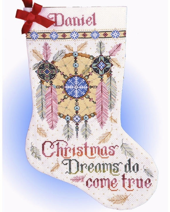 Dreamcatcher Christmas Stocking Cross Stitch Kit, Design Works 5411