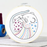 Dormouse Embroidery Kit with Hoop, Hawthorn Handmade