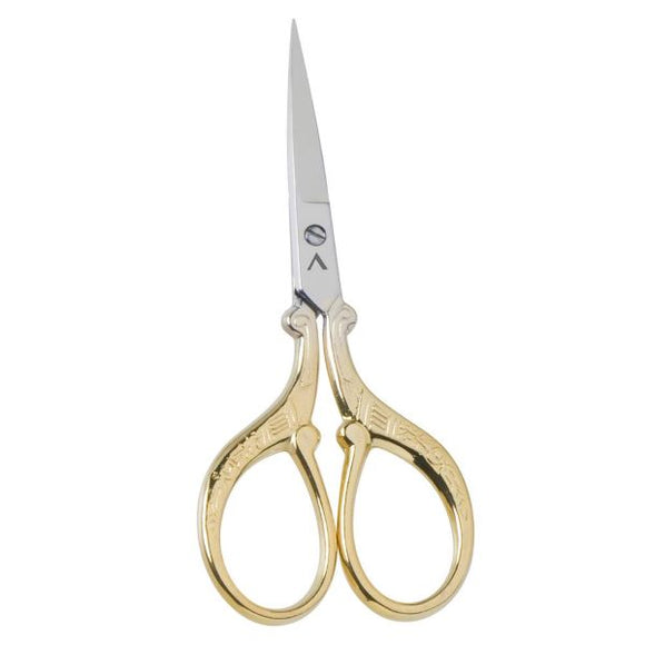 Embroidery Scissors, Lion Tail Gold, Milward Precision 3.5