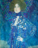 Silk Scarf - Klimt Portrait of Emilie Floge Silken Fabric Scarf / Shawl