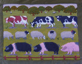 Farm Animals Tapestry Kit, Needlepoint Kit, The Fei Collection