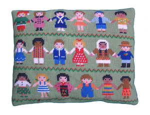 Children of the World Tapestry Kit, Needlepoint Kit, The Fei Collection