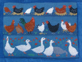 Farm Birds Tapestry Kit, Needlepoint Kit, The Fei Collection