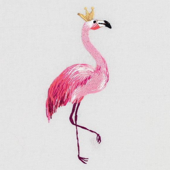 Flamingo Embroidery Kit, Panna JK-2178