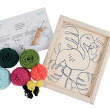 Flamingo Punch Needle Kit, Punch Needle Embroidery Kit, Trimits (with tool) GCK093