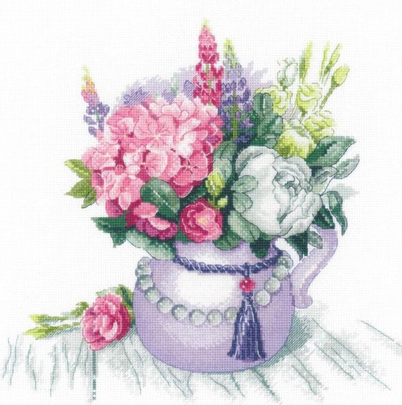 Floral Charm Cross Stitch Kit, Riolis R1931