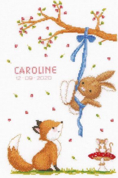 Forest Friends Cross Stitch Kit, Vervaco PN-0184572
