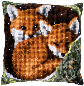 Foxes CROSS Stitch Tapestry Kit, Vervaco pn-0162175