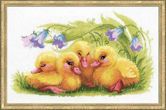 Funny Ducklings Cross Stitch Kit, Riolis R1322