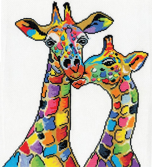 Giraffes Cross Stitch Kit, Design Works 3258