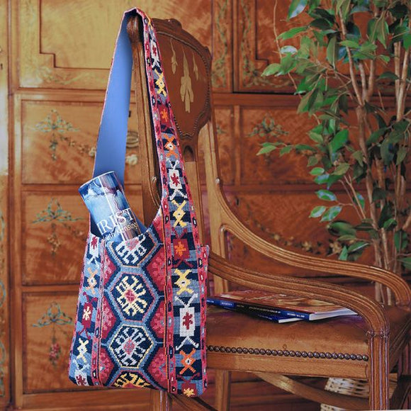Glorafilia Tapestry Kit, Needlepoint Kit Bergama Shoulder Bag