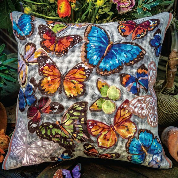 Glorafilia Butterflies Tapestry Kit Needlepoint Kit