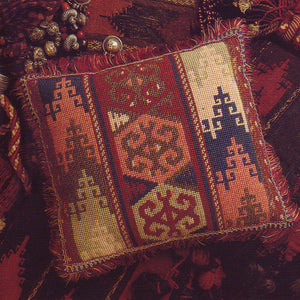 Glorafilia Tapestry Kit, Needlepoint Kit Terracotta Kelim GL465