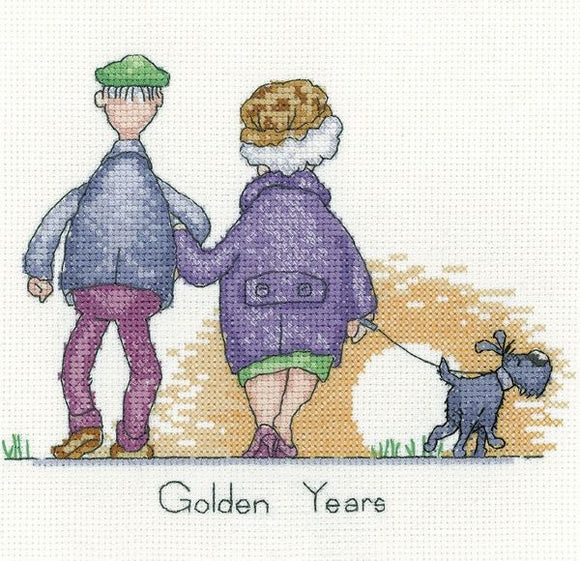 Golden Years Cross Stitch Kit, Heritage Crafts GYGY1574