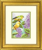 Goldfinch and Lilacs Cross Stitch Kit, Dimensions D70-65153