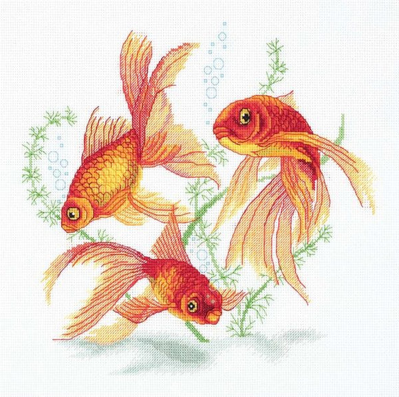 Goldfish Cross Stitch Kit, Panna JR-7141