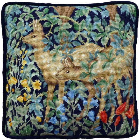 William Morris Greenery Deer Tapestry Kit, Bothy Threads