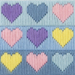 Hearts Long Stitch Kit Starter/ Beginners, Anchor 30022